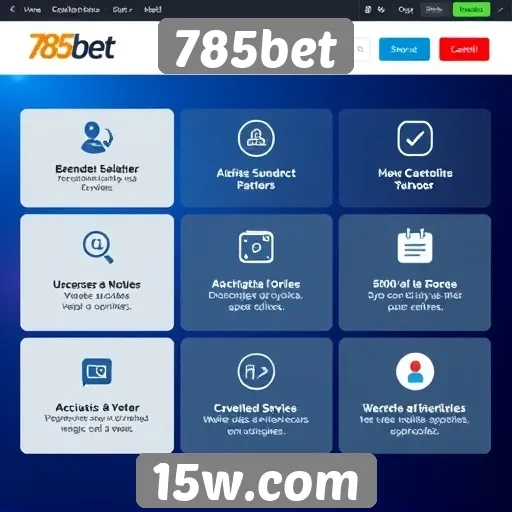 Características de usabilidade do site 785bet